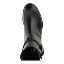 Ghete DSQUARED2, Leather Boots With Debossed Logo, Negru