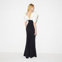 Rochie ELISABETTA FRANCHI, Red Carpet dress in lightweight crêpe and gazar fabrics