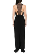 Rochie ELISABETTA FRANCHI, Crystal-embellished open-back maxi dress