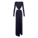 Rochie ELISABETTA FRANCHI, in jersey fabric with cut-outs, Bleumarin