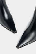 GHETE DSQUARED2, Metal Bar Heeled Ankle Boots, Negru