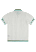 Camasa AINKER,  White Knit Button Shirt