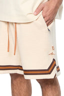 Pantaloni scurti AINKER, Waffle Short, Cream