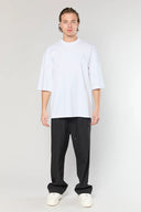 Tricou AINKER, Mercerized 734, Oversized, Alb