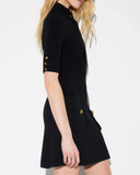 Rochie ELISABETTA FRANCHI, Mini dress in knit fabric with jewel buttons