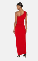 Rochie ELISABETTA FRANCHI, Women's red passion RED CARPET long one-shoulder 6