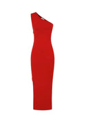 Rochie ELISABETTA FRANCHI, Women's red passion RED CARPET long one-shoulder