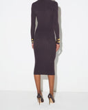 Rochie ELISABETTA FRANCHI, Knit dress with openwork embroideries