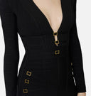 Rochie ELISABETTA FRANCHI, Mini Knit Dress with 3D Workmanship