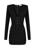 Rochie ELISABETTA FRANCHI, Mini Knit Dress with 3D Workmanship