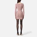 Rochie ELISABETTA FRANCHI ,Mini dress in knit fabric with jewel details