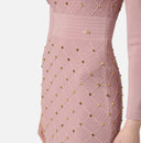 Rochie ELISABETTA FRANCHI ,Mini dress in knit fabric with jewel details