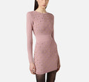 Rochie ELISABETTA FRANCHI ,Mini dress in knit fabric with jewel details