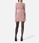 Rochie ELISABETTA FRANCHI ,Mini dress in knit fabric with jewel details