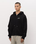 Hanorac AMIRI, Amiri Relaxed Fit Cotton Logo Full-Zip, Negru
