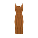 Rochie ELISABETTA FRANCHI, Origami dress in knit fabric, Maro