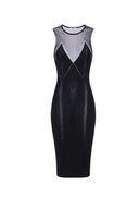 Rochie ELISABETTA FRANCHI, Knit dress with transparency details