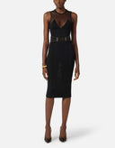 Rochie ELISABETTA FRANCHI, Knit dress with transparency details