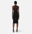 Rochie ELISABETTA FRANCHI, Knit dress with transparency details