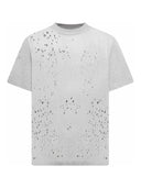 TRICOU AMIRI, Logo Print, Cut Out Design, Grey