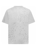 TRICOU AMIRI, Logo Print, Cut Out Design, Grey
