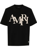 TRICOU AMIRI, Design Logo Interliniat, Black