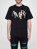 TRICOU AMIRI, Design Logo Interliniat, Black