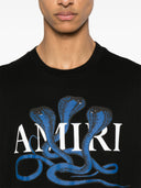 TRICOU AMIRI, Cobra Print, Black