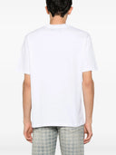 TRICOU AMIRI, Blue Flowers Print, White