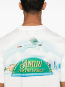 TRICOU AMIRI, For The World Print, White