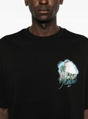 TRICOU AMIRI,Black Oversized Hotel Print T-Shirt