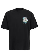 TRICOU AMIRI,Black Oversized Hotel Print T-Shirt