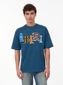 Tricou AMIRI, Blue T-shirt with a logo