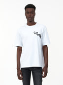 Tricou AMIRI, White T-shirt with Domino Print