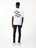 Tricou AMIRI, White T-shirt with Domino Print
