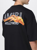 Tricou AMIRI, Hollywood graphic horse print, Negru