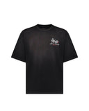 Tricou Amiri, Black cotton jersey Amiri Studio oversized T-shirt