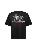 Tricou Amiri, Black cotton jersey Amiri Studio oversized T-shirt