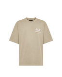 Tricou AMIRI, Beige cotton jersey Amiri Studio oversized T-shirt