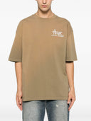 Tricou AMIRI, Beige cotton jersey Amiri Studio oversized T-shirt