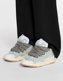 Sneakers Lanvin, Curb Suede, White Blue