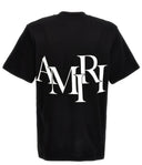 TRICOU AMIRI, Staggered Logo, Black