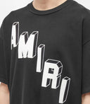 TRICOU AMIRI, FLOCKED HOCKEY SKATER, Negru