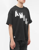 TRICOU AMIRI, FLOCKED HOCKEY SKATER, Negru