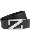 Curea Zegna, Leather Reversible, Black