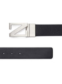 Curea Zegna, Leather Reversible, Black