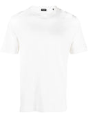 Tricou Zegna, Little Logo, Simple, Silk, White