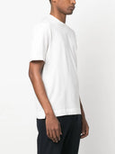 Tricou Zegna, Little Logo, Simple, Silk, White