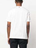 Tricou Zegna, Little Logo, Simple, Silk, White