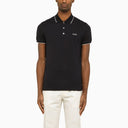 Tricou Zegna, Guler Polo, Negru
